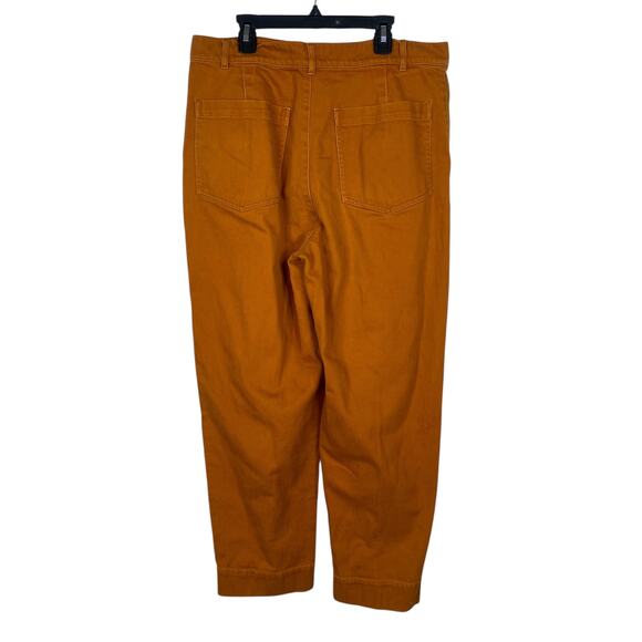 Madewell Burnt Orange High Rise Tapered Pants Jeans SZ 32 - Picture 8 of 10